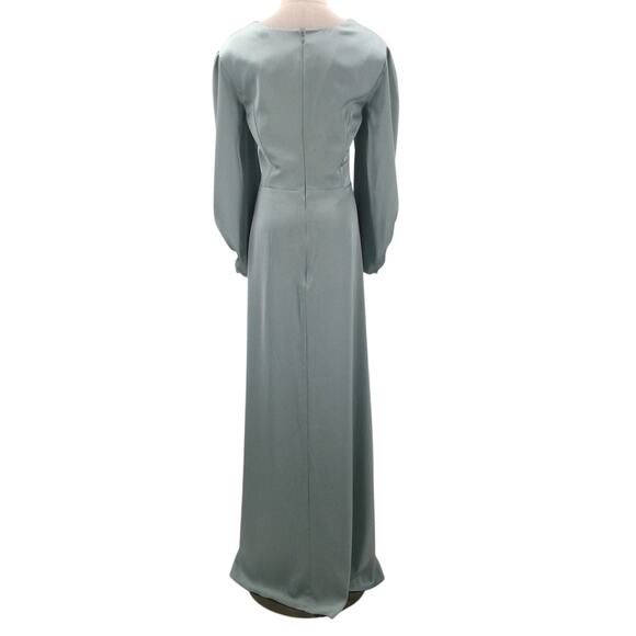 AW BRIDAL SZ 16 2X plus mist blue Energico mother of bride party maxi dress b47 - Picture 4 of 14